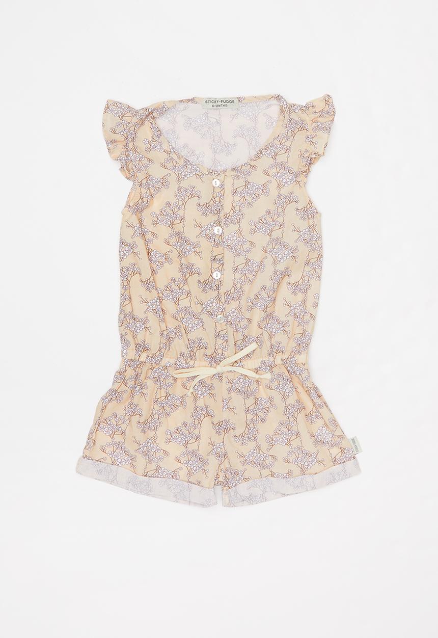 Sticky Fudge - Lilly frill playsuit - multi 