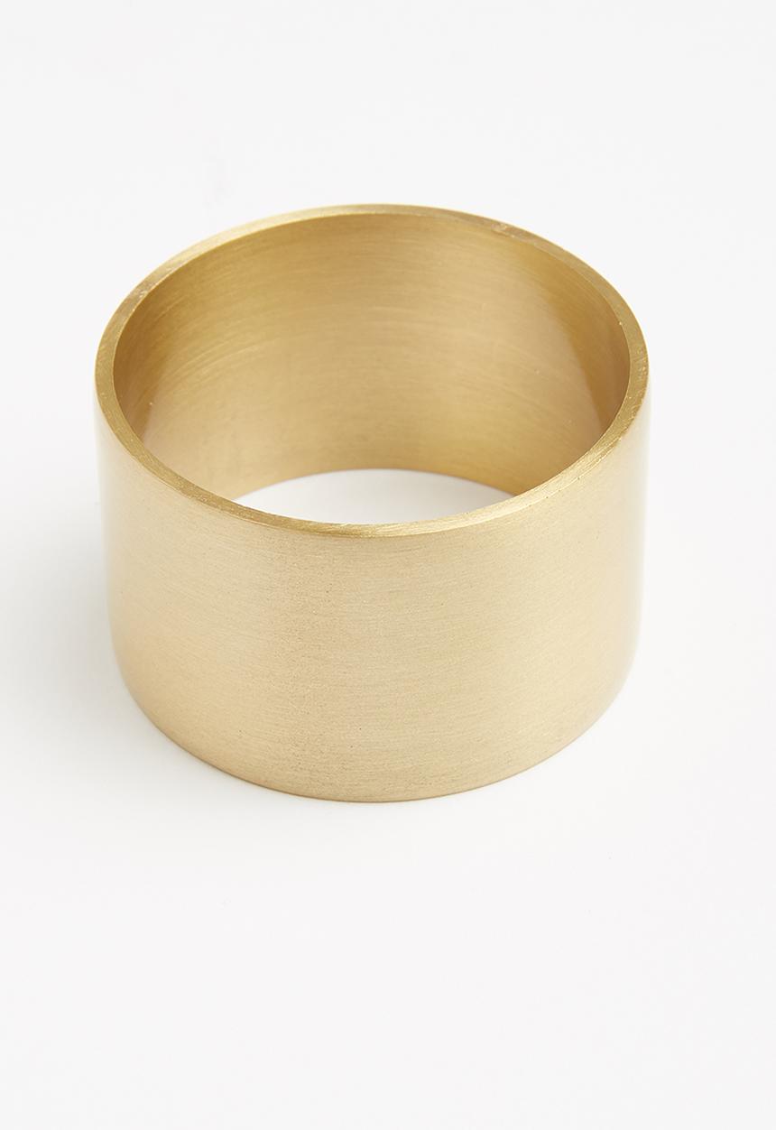 Sixth Floor - Ella napkin ring set of 4 - brass