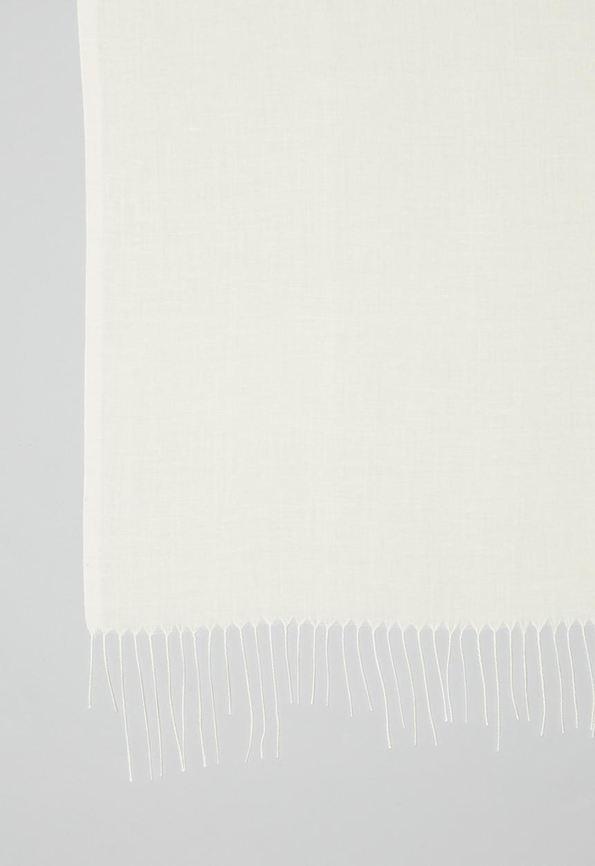edit - Fringed shawl - cream