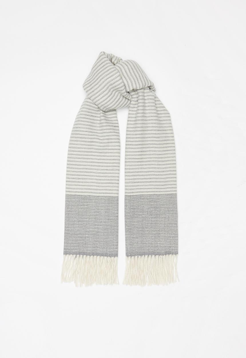 Superbalist - Leeza longer length scarf - neutral & grey