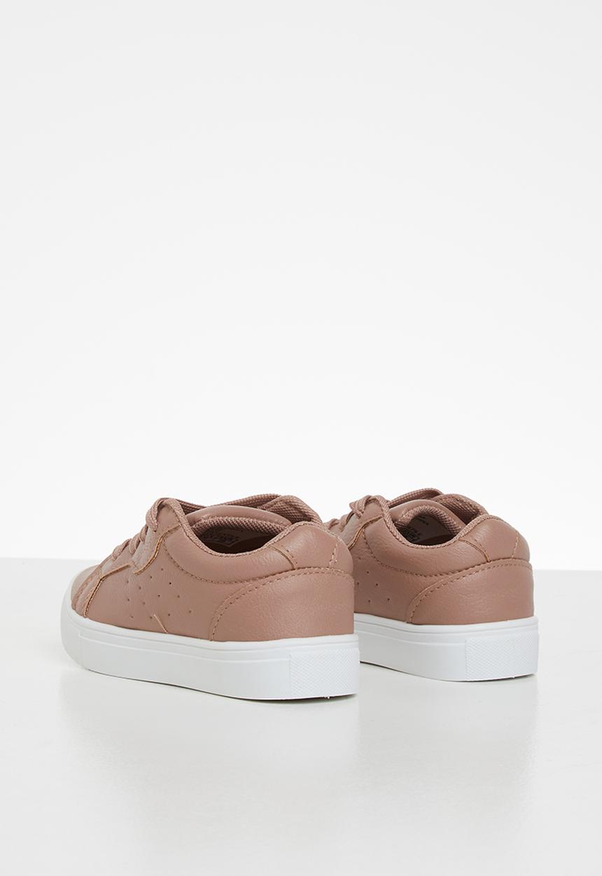 SOVIET - Issey low cut lace ups - dusty pink