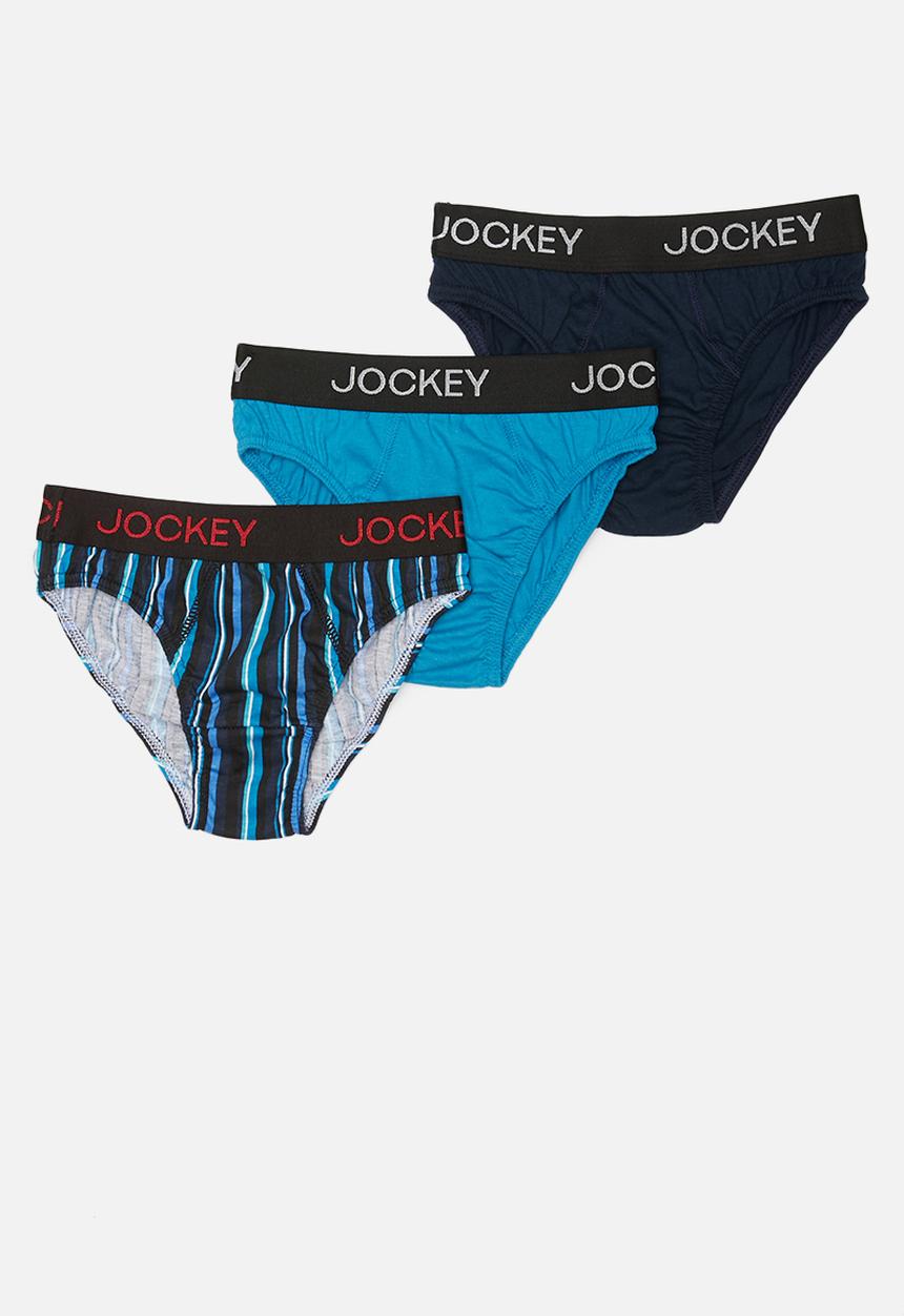 Jockey - 3 Pack fancy boys jockey brief - multi