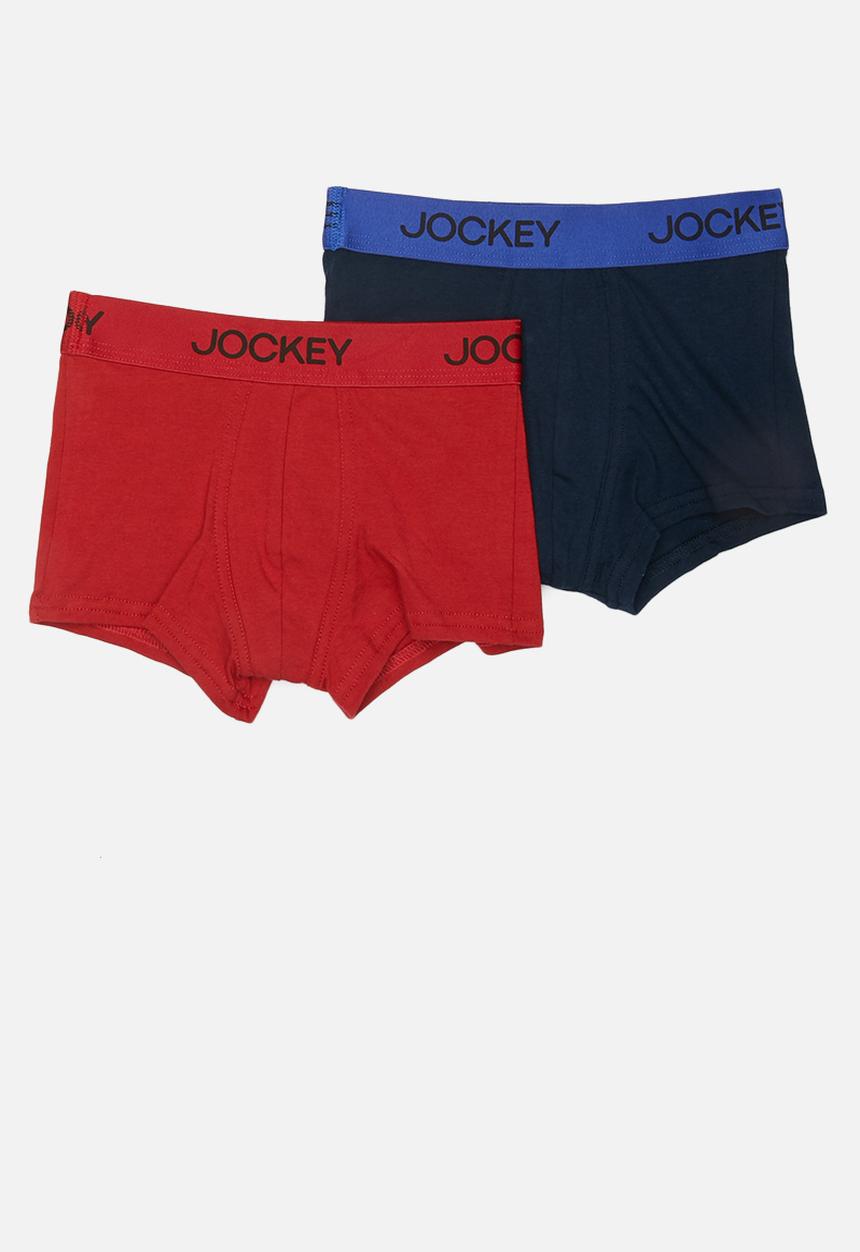 Jockey - 2 Pack boys pouch trunkS - red & navy