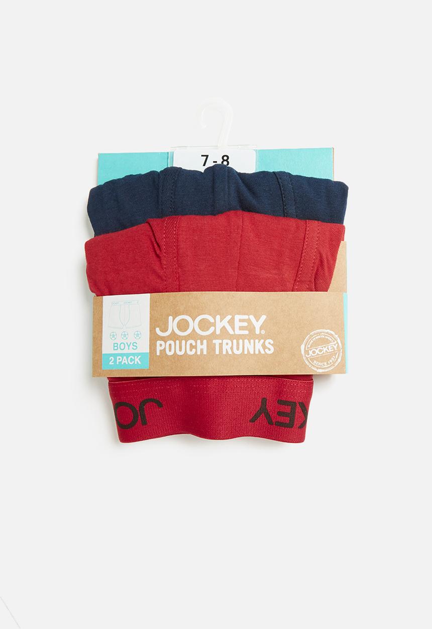 Jockey - 2 Pack boys pouch trunkS - red & navy