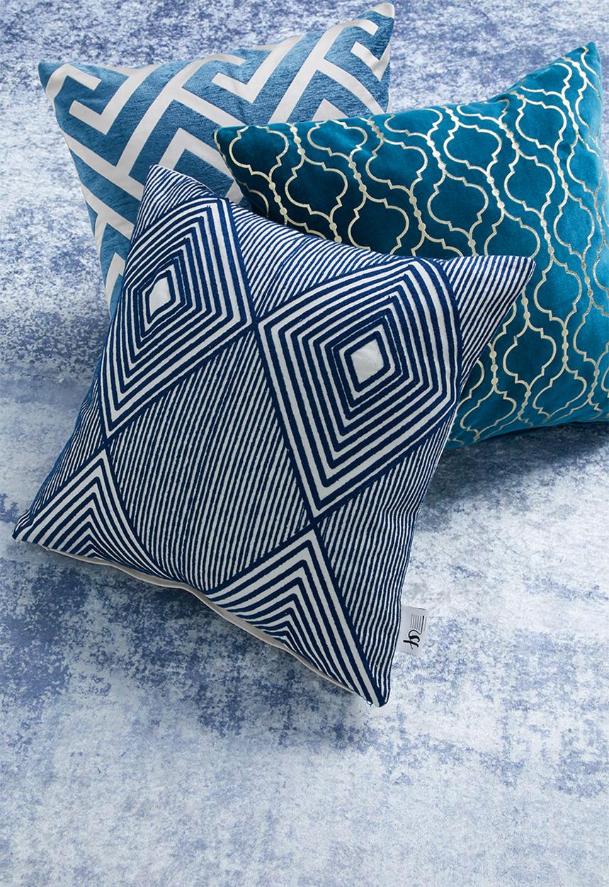 Sixth Floor - Eclipse cushion cover - blue