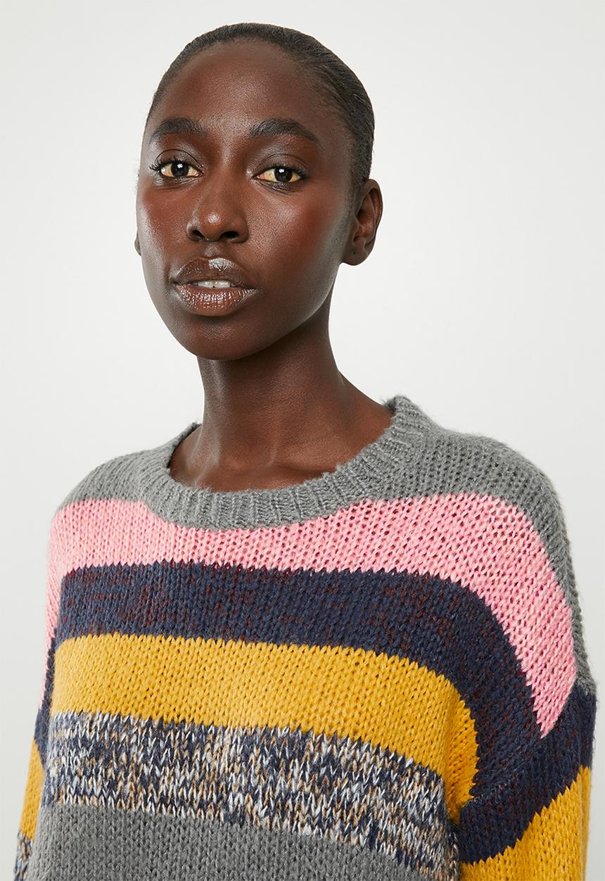 Jacqueline de Yong - Iris long sleeve stripe pullover knit - multi 