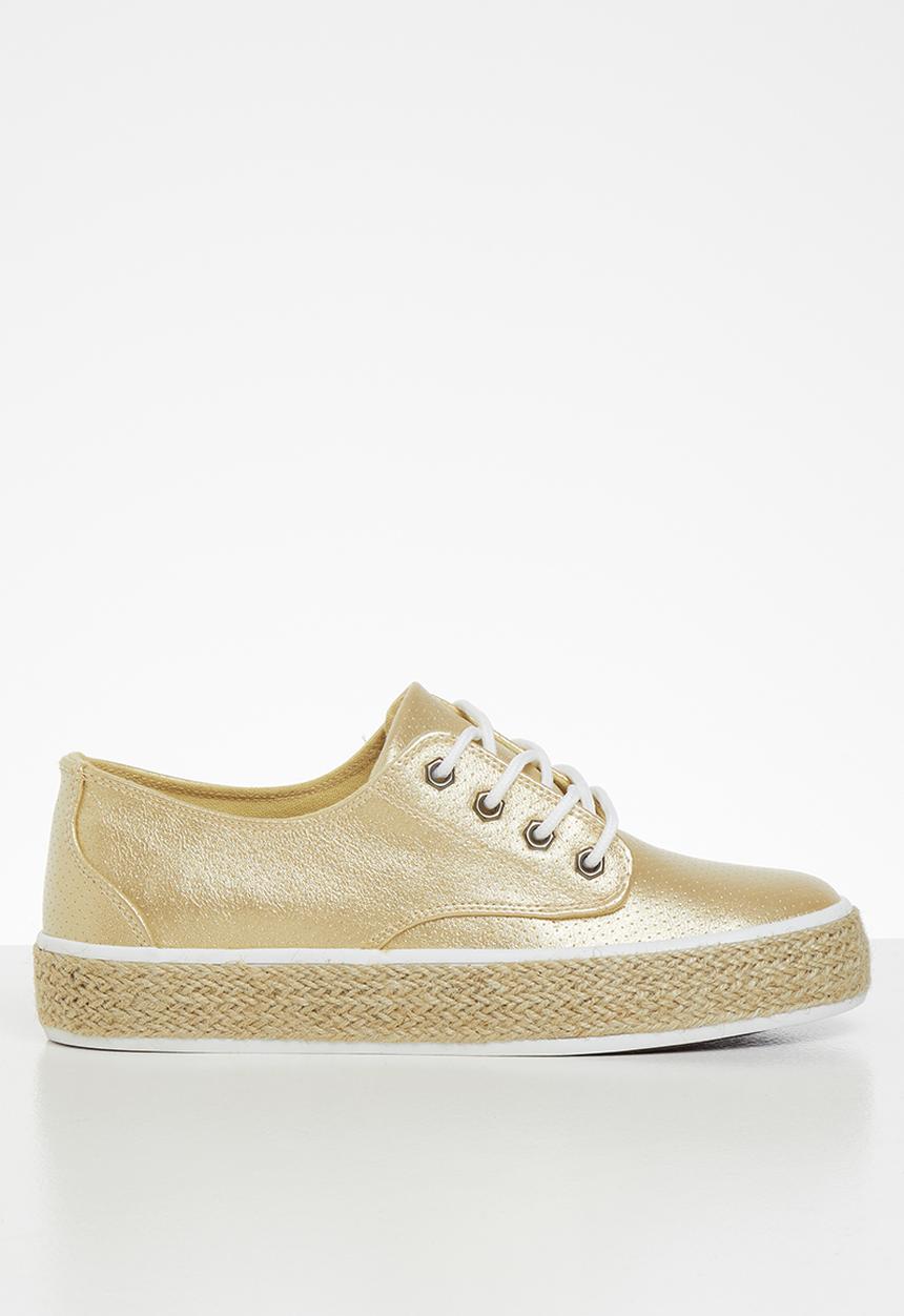 Miss Black - Regine sneaker - gold