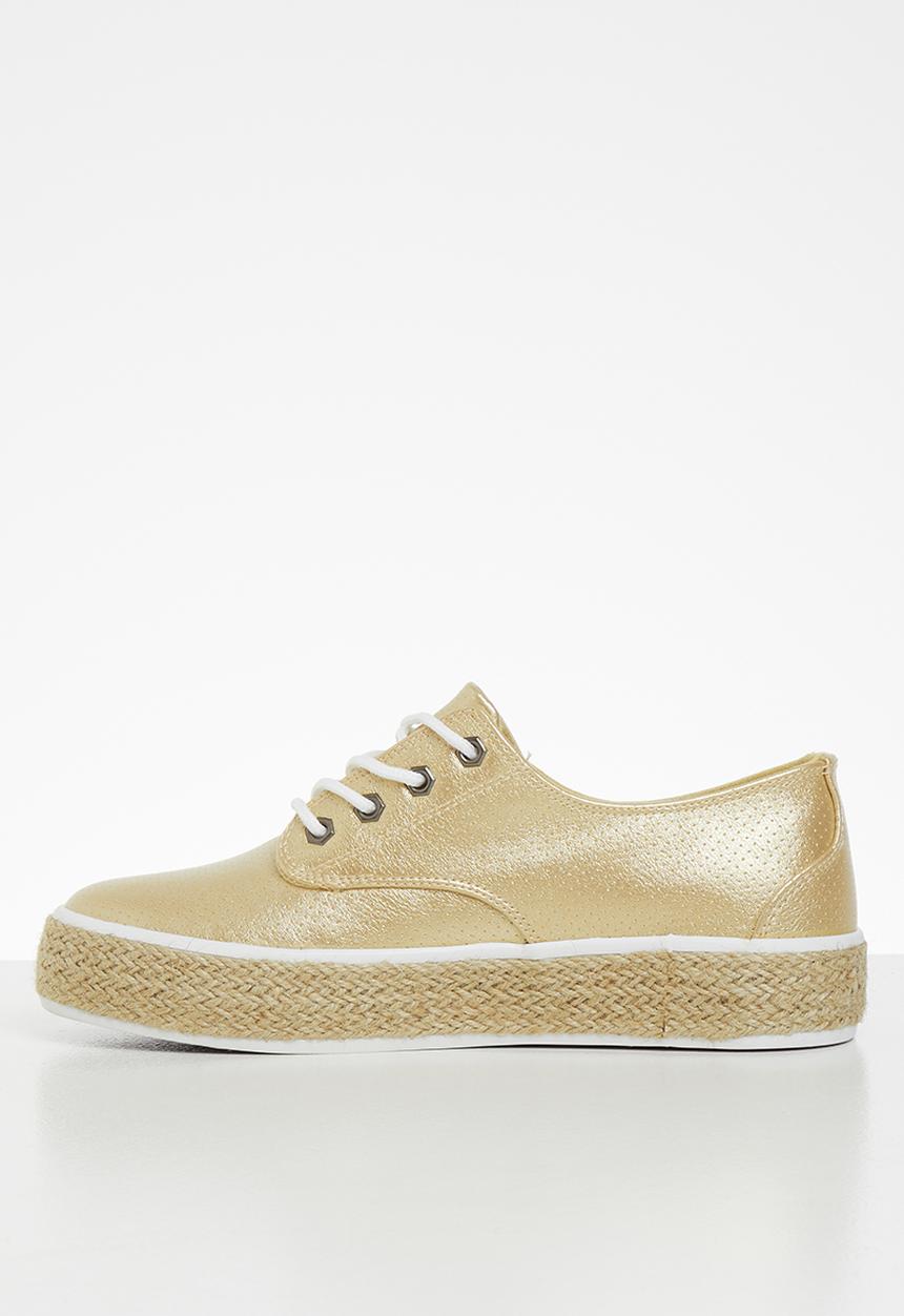 Miss Black - Regine sneaker - gold