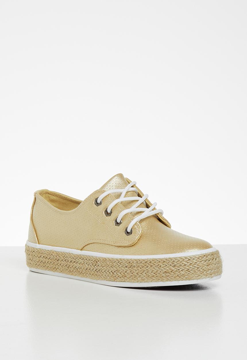 Miss Black - Regine sneaker - gold