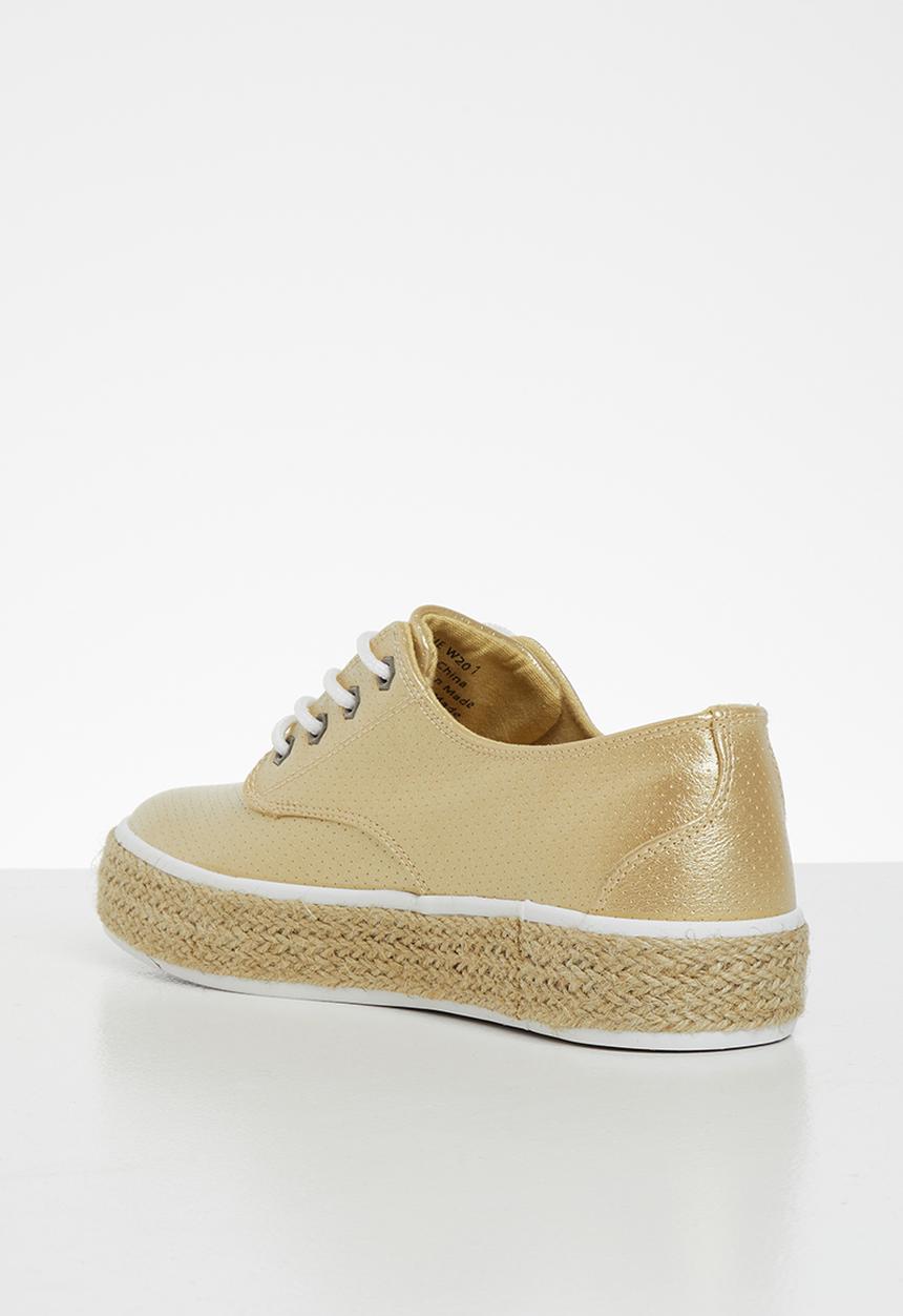 Miss Black - Regine sneaker - gold