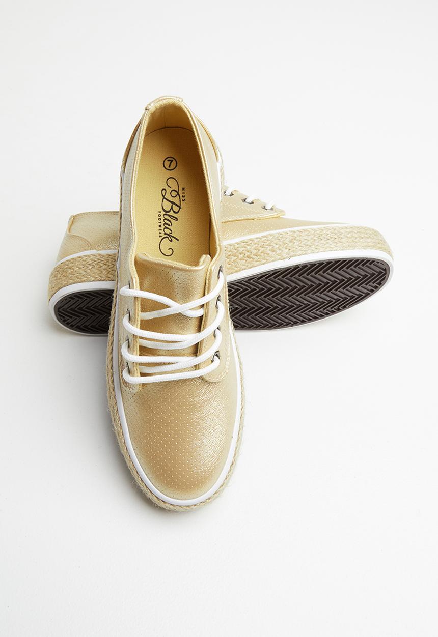 Miss Black - Regine sneaker - gold