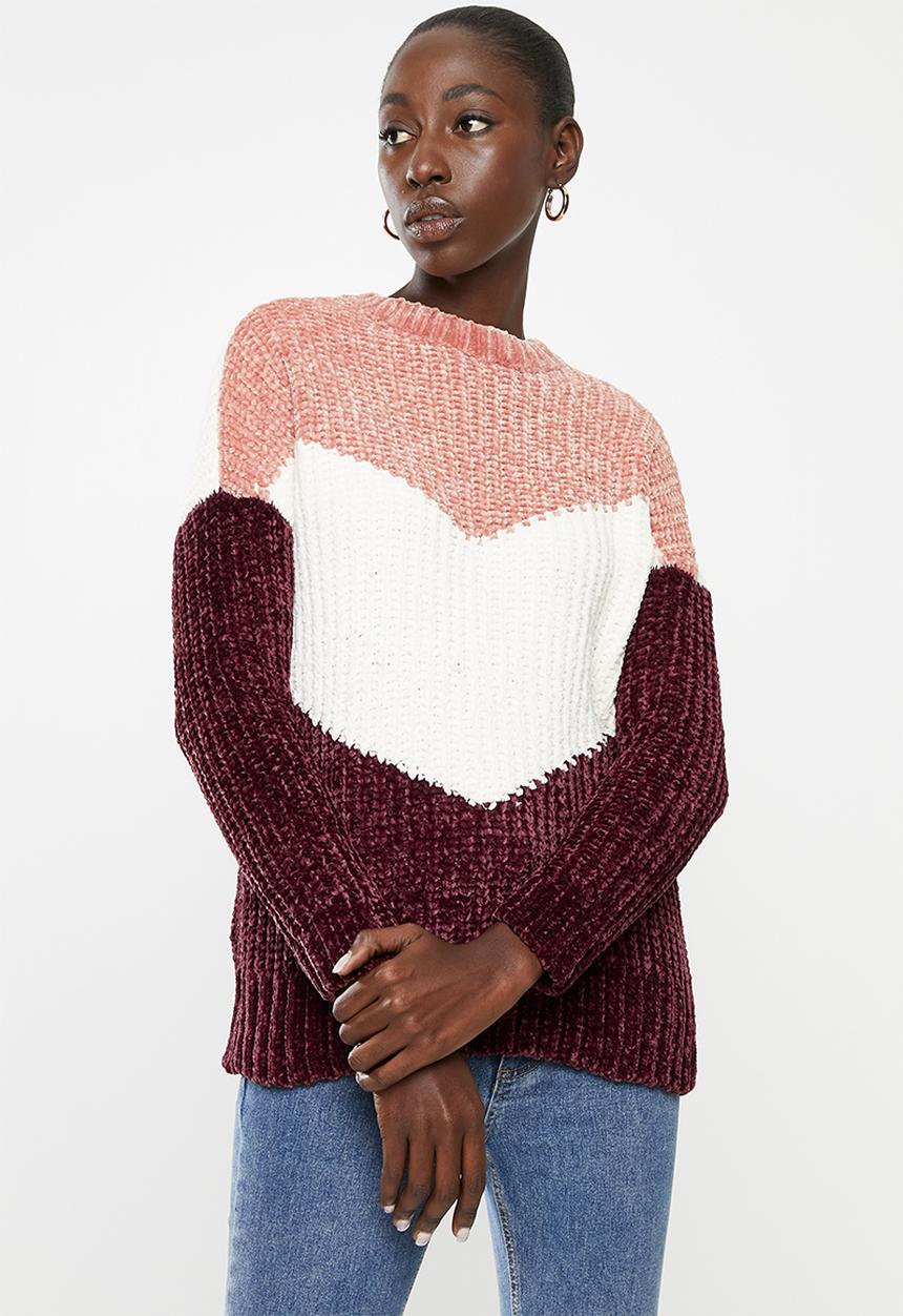 ONLY - Aliza long sleeve pullover knit - multi