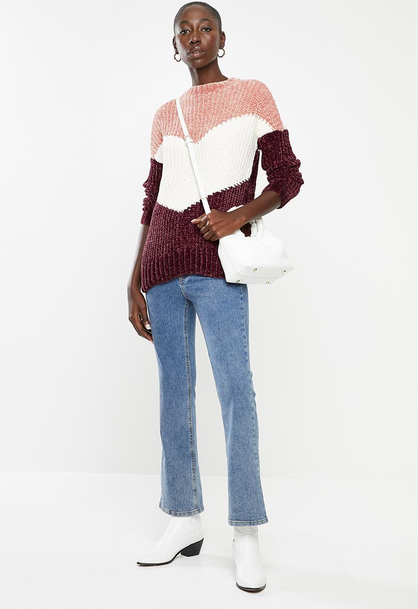ONLY - Aliza long sleeve pullover knit - multi
