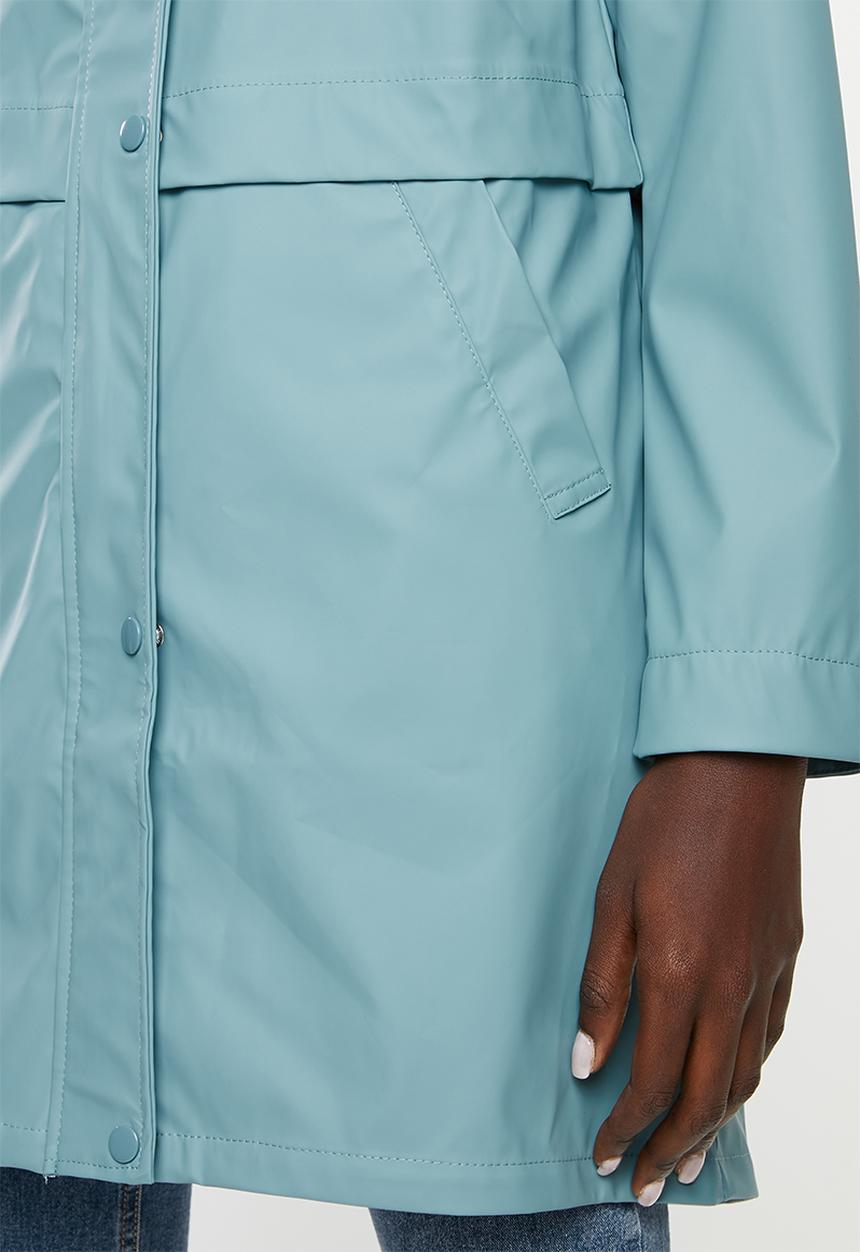 Vero Moda - Friday 3/4 coated jacket - blue