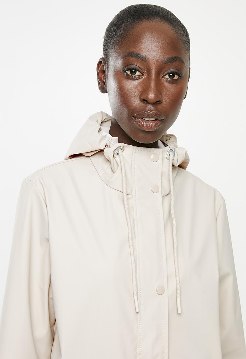 Vero Moda - Friday 3/4 coated jacket - oatmeal