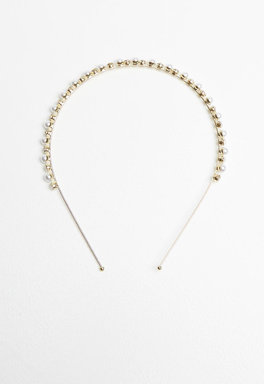 Superbalist - Aurora aliceband - gold & white