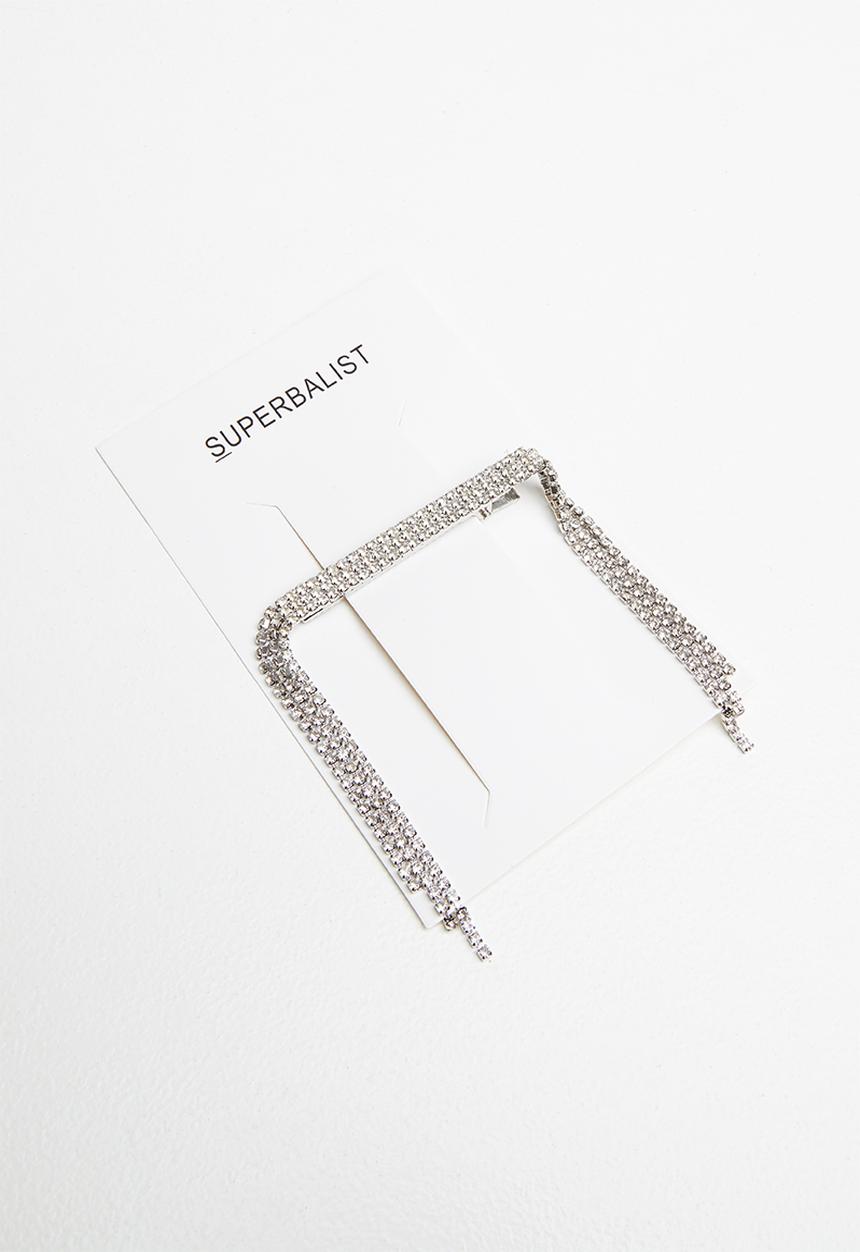 Superbalist - Diamante hair slide - silver