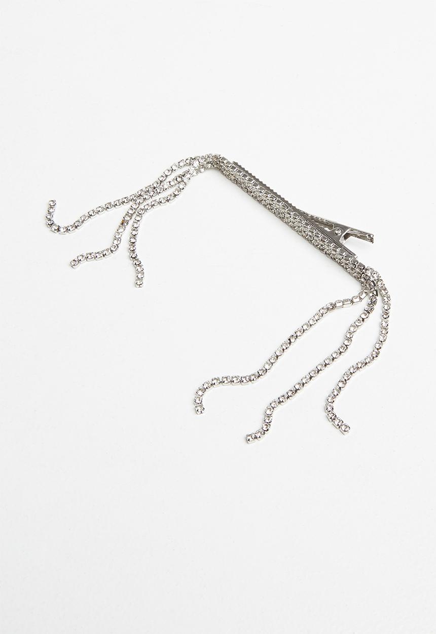 Superbalist - Diamante hair slide - silver
