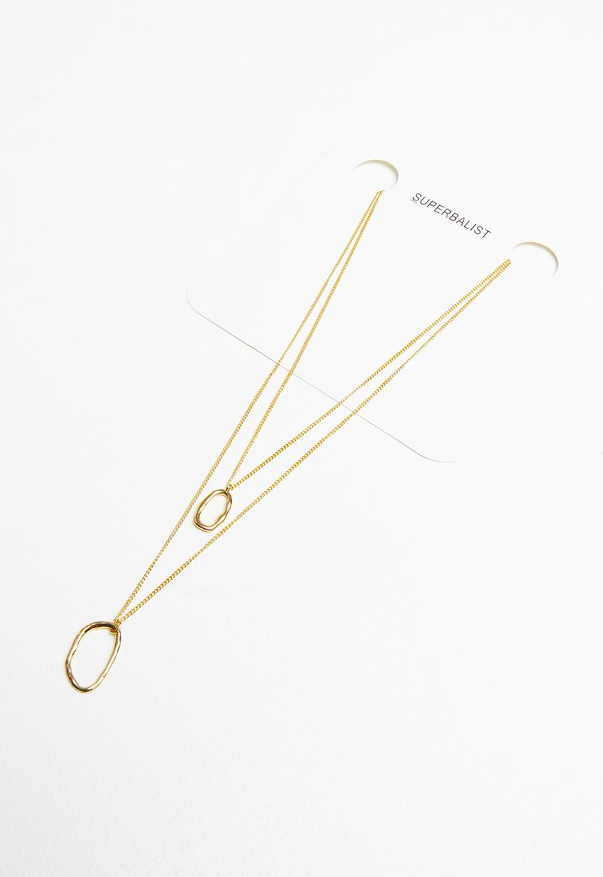 Superbalist - Multi-layer pendant necklace - gold