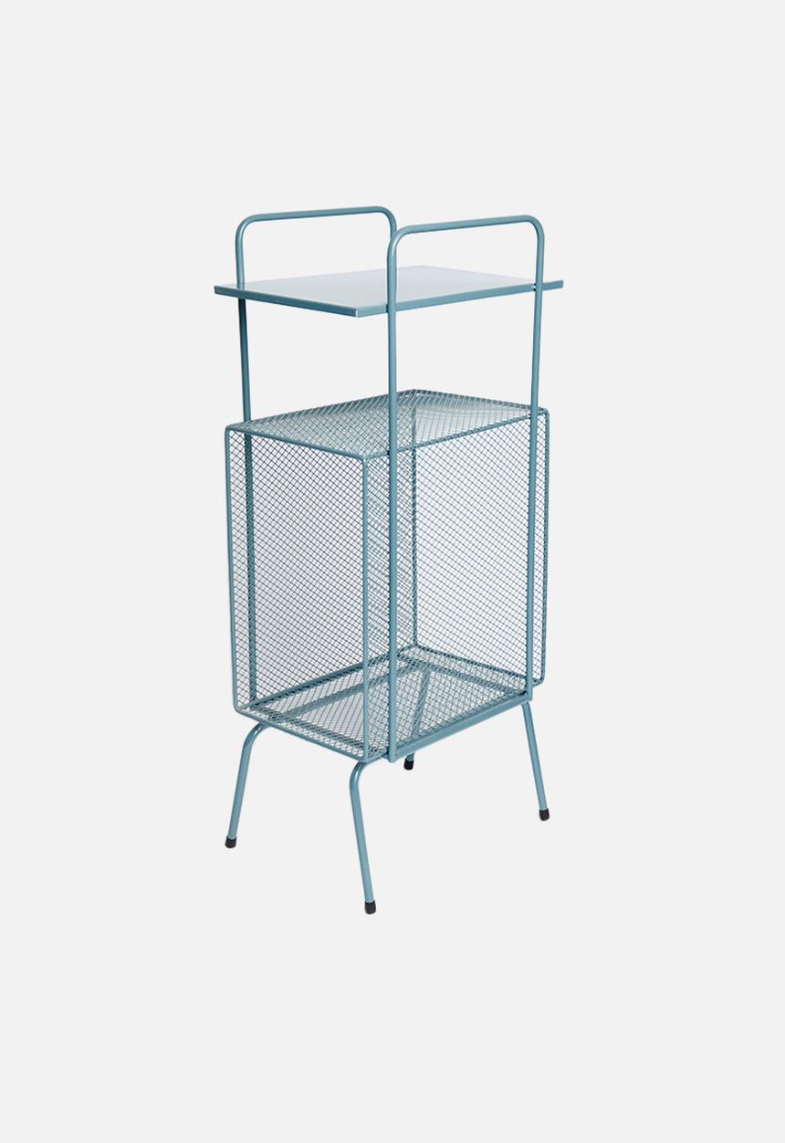 Sixth Floor - Macy mesh side table - grey blue