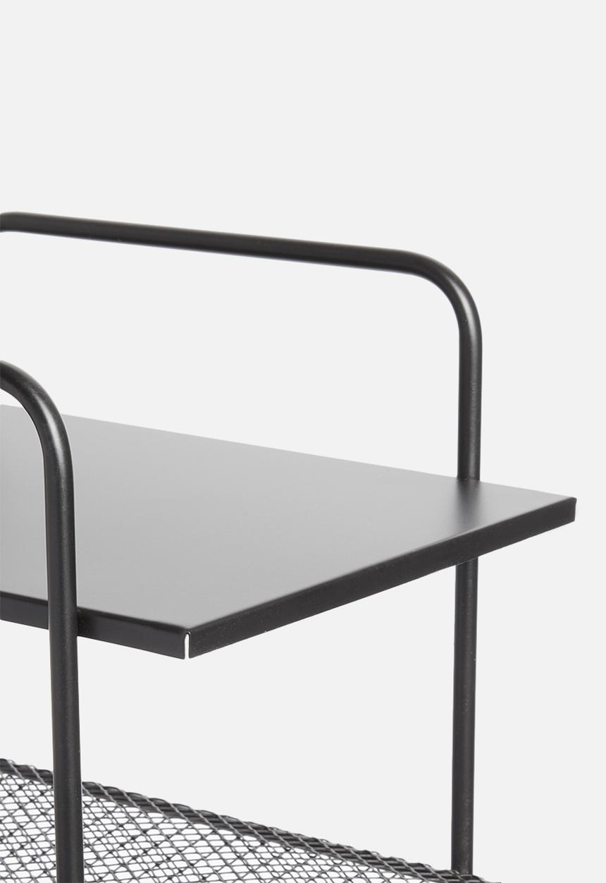 Sixth Floor - Macy mesh side table - black