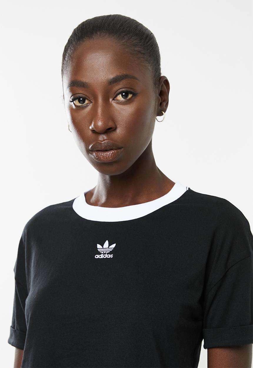 adidas Originals - Adicolour crop top - black