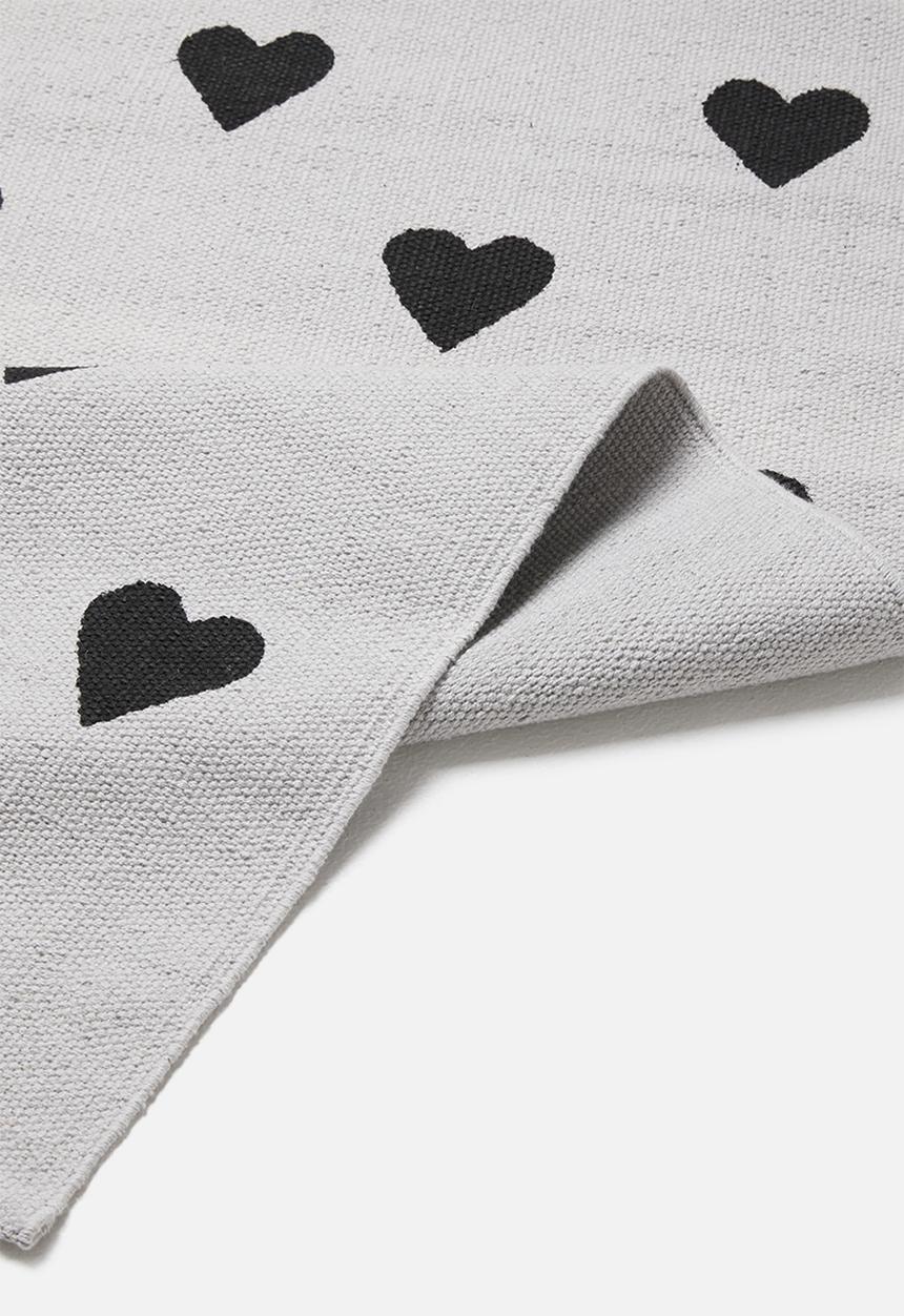 Sixth Floor - Heart runner - grey & black