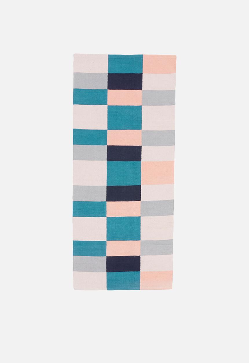 Sixth Floor - Colour block woven runner - multi