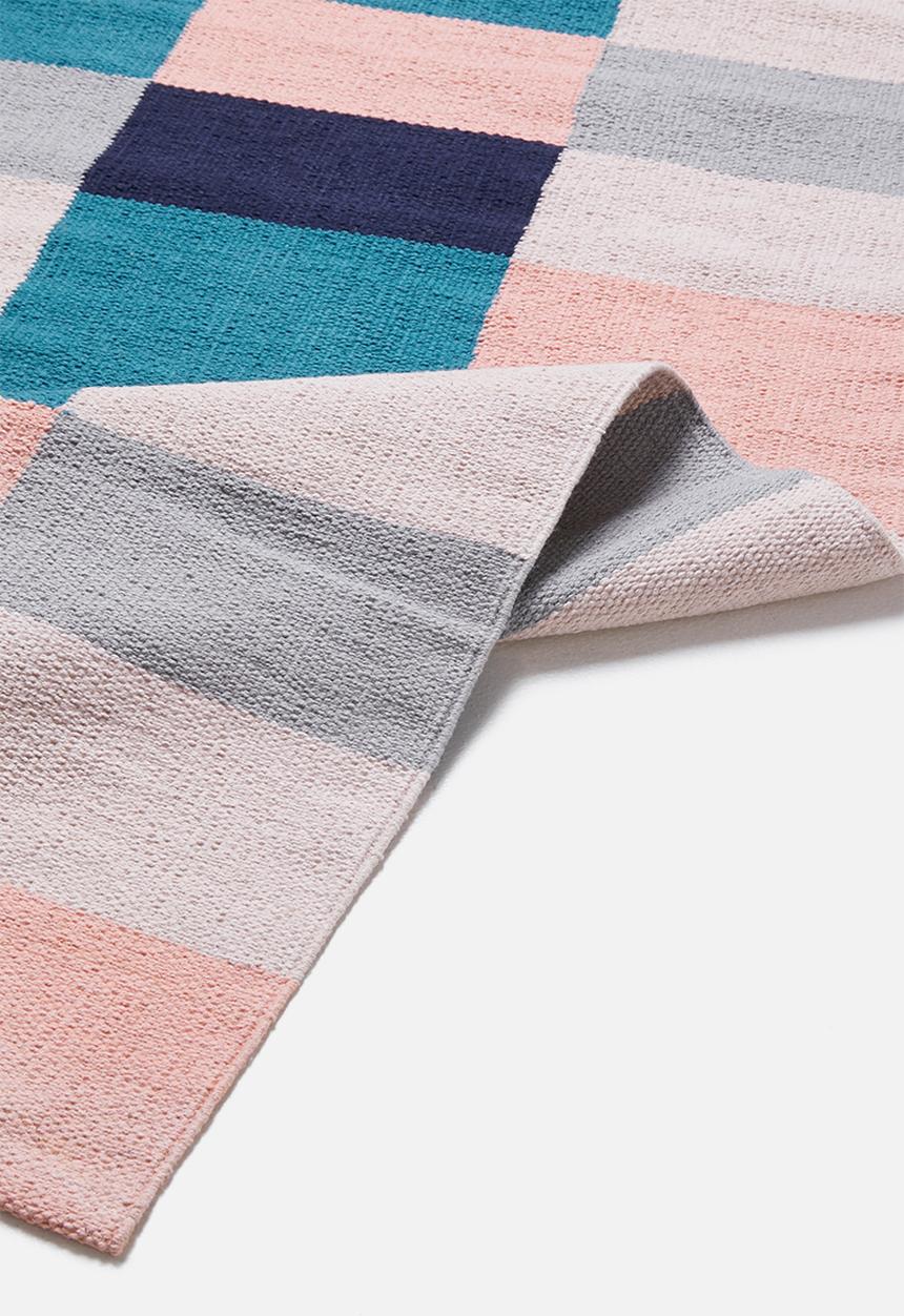 Sixth Floor - Colour block woven runner - multi