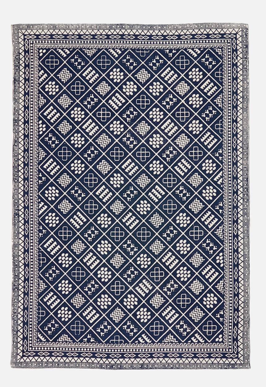 Sixth Floor - Aaliyah printed rug - indigo