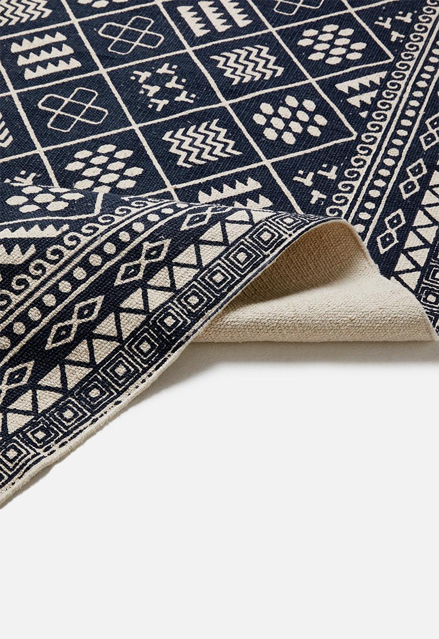 Sixth Floor - Aaliyah printed rug - indigo