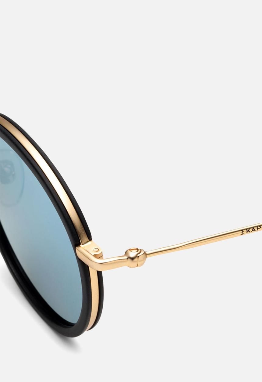 Kapten & Son - Amsterdam matt- black/ blue mirrored