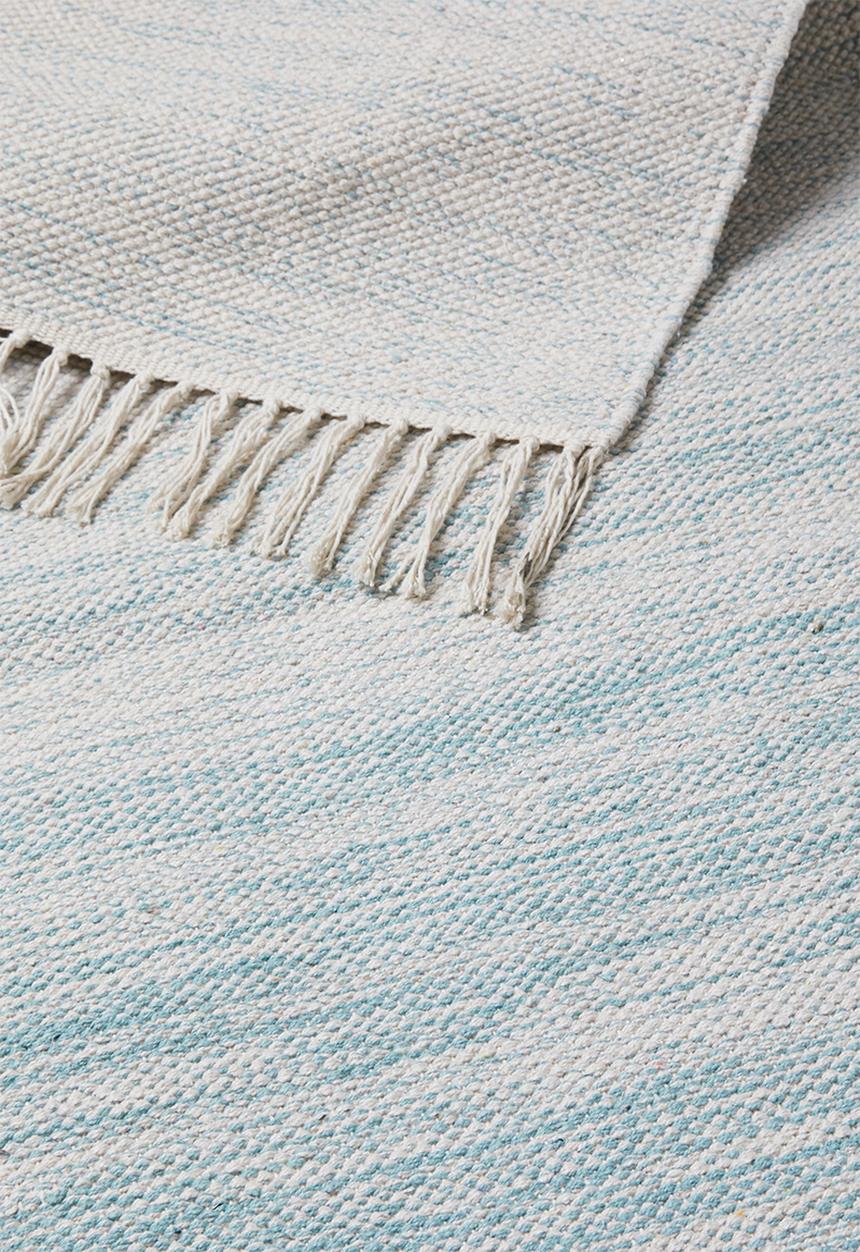 Sixth Floor - Ombre woven rug - duck egg blue