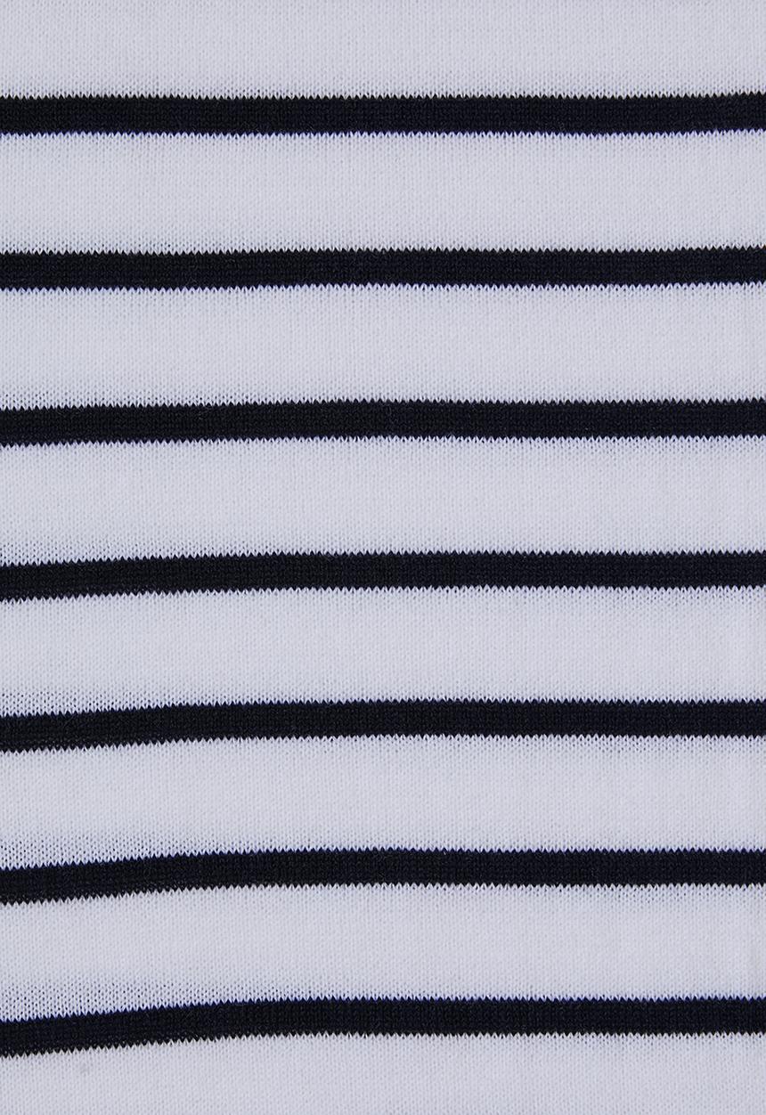 Superbalist - Nautical stripe crew neck knit - navy & white