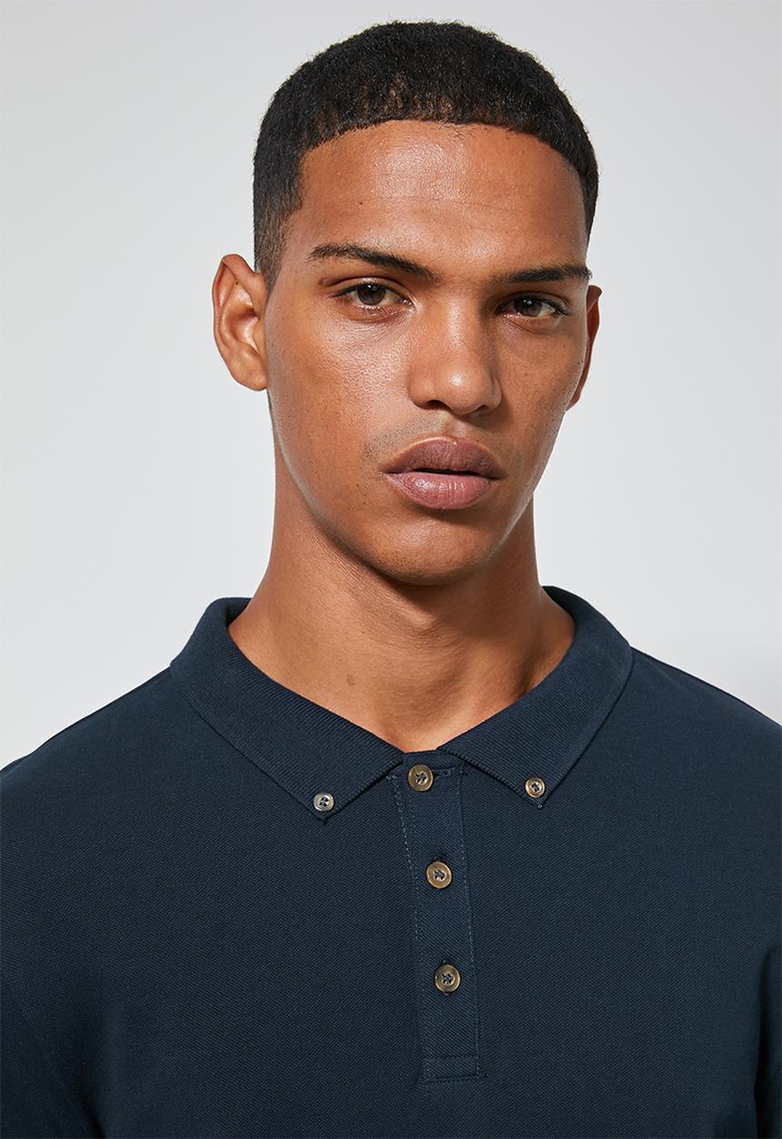 Superbalist - Pique slim fit 2 pack golfers - black & navy
