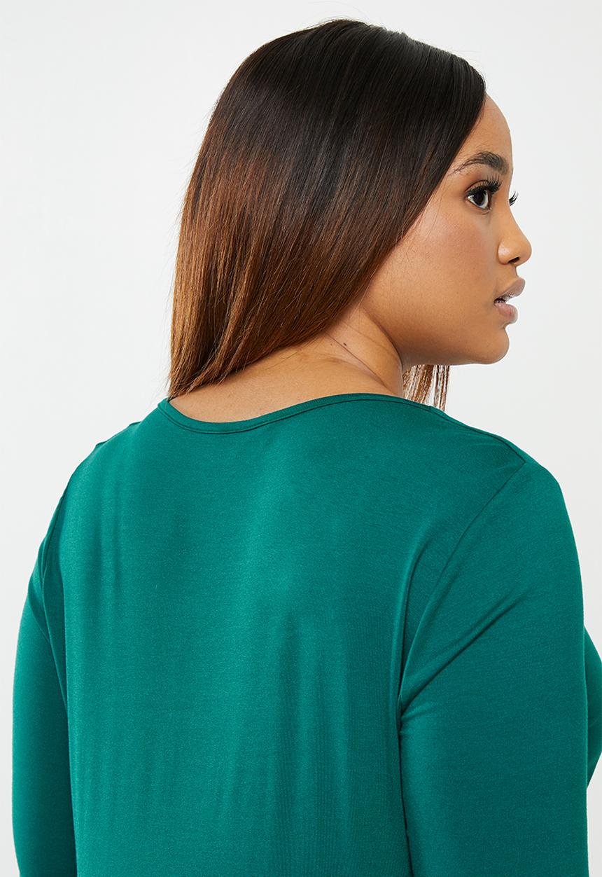 edit Plus - Knot front detail top - blue