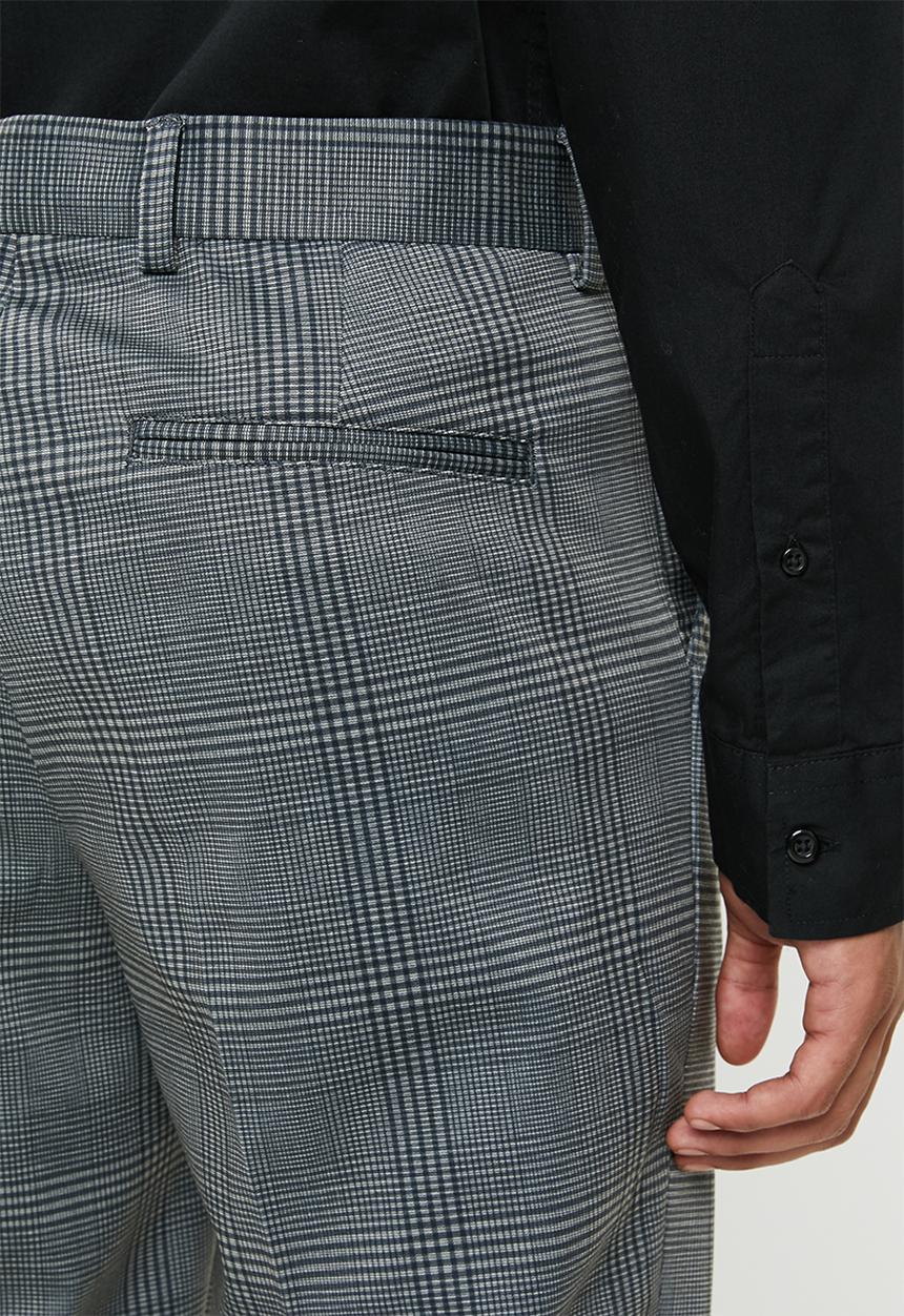 Selected Homme - Jersey tapered cropped pants - grey & black