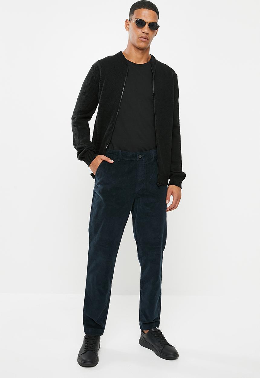 Selected Homme - Phil tapered cord pants - navy