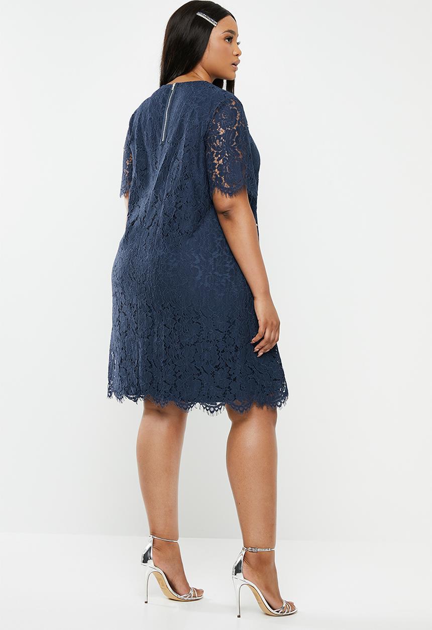 Glamorous - Curve lace dress - navy