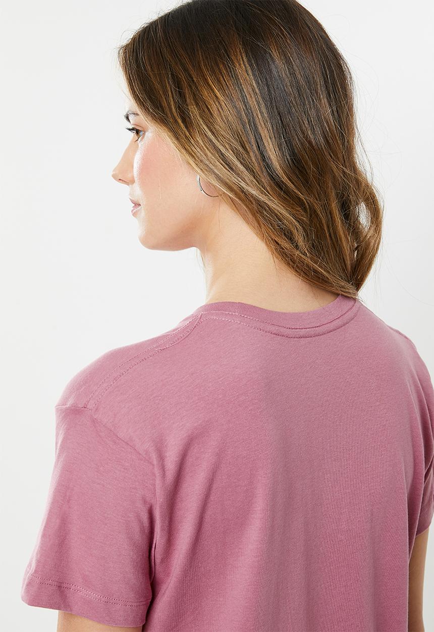 Cotton On - Classic slogan T-shirt doing great - purple