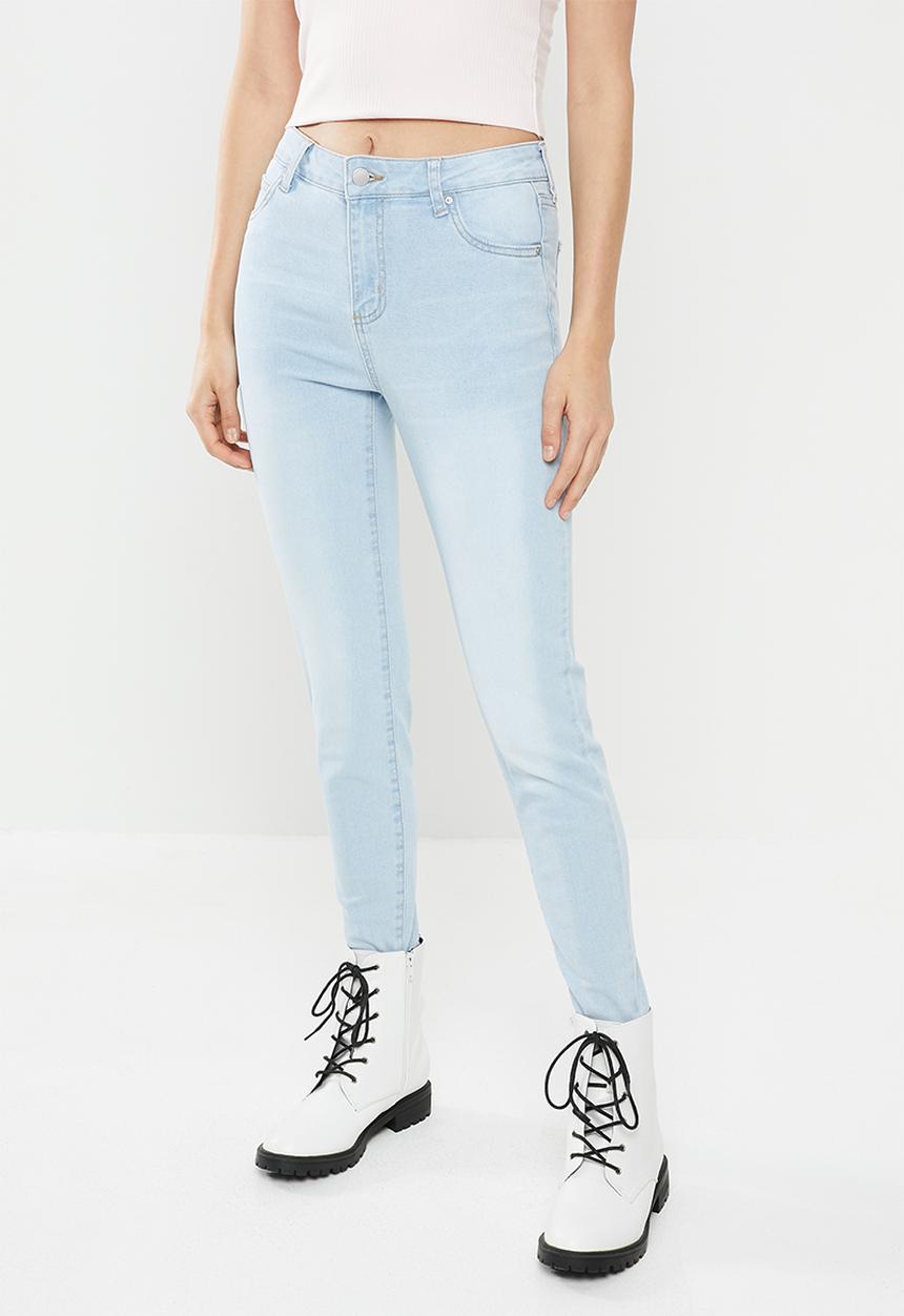 Cotton On - Mid rise cropped skinny jeans - blue