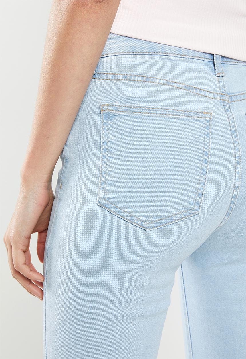 Cotton On - Mid rise cropped skinny jeans - blue