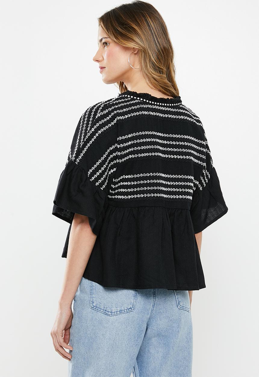 Cotton On - Embellished summer jacket - black & white
