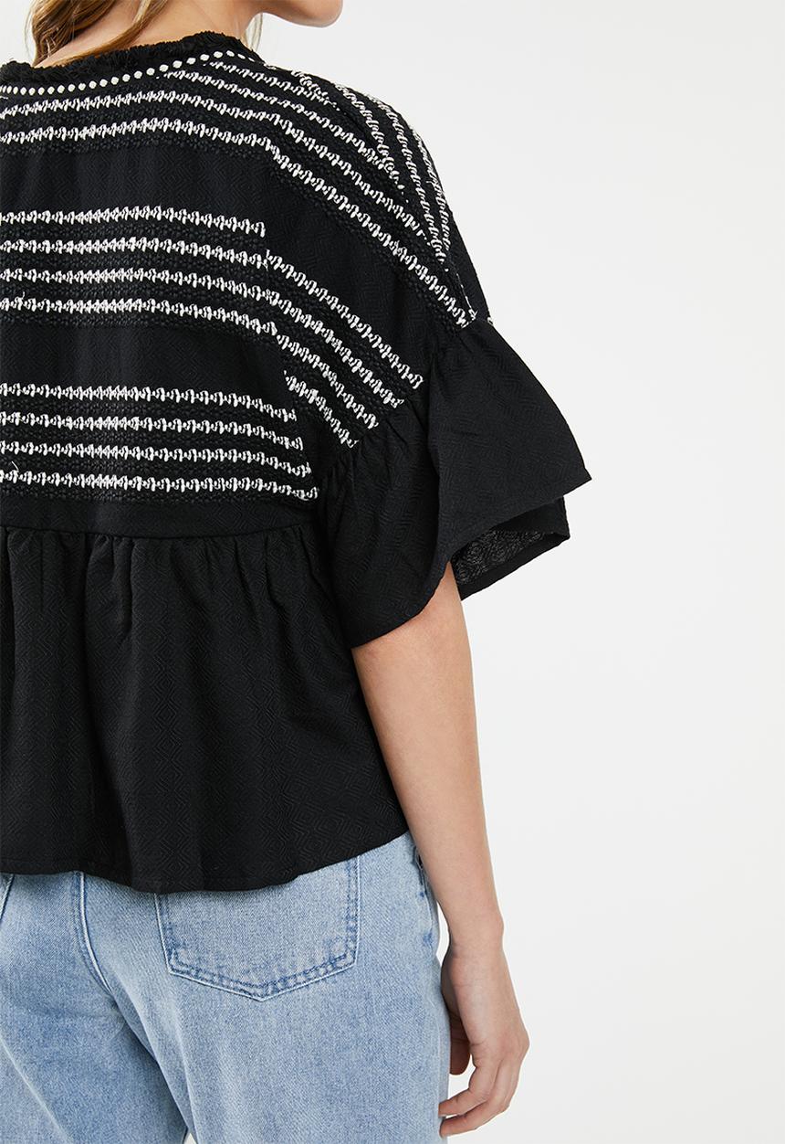 Cotton On - Embellished summer jacket - black & white