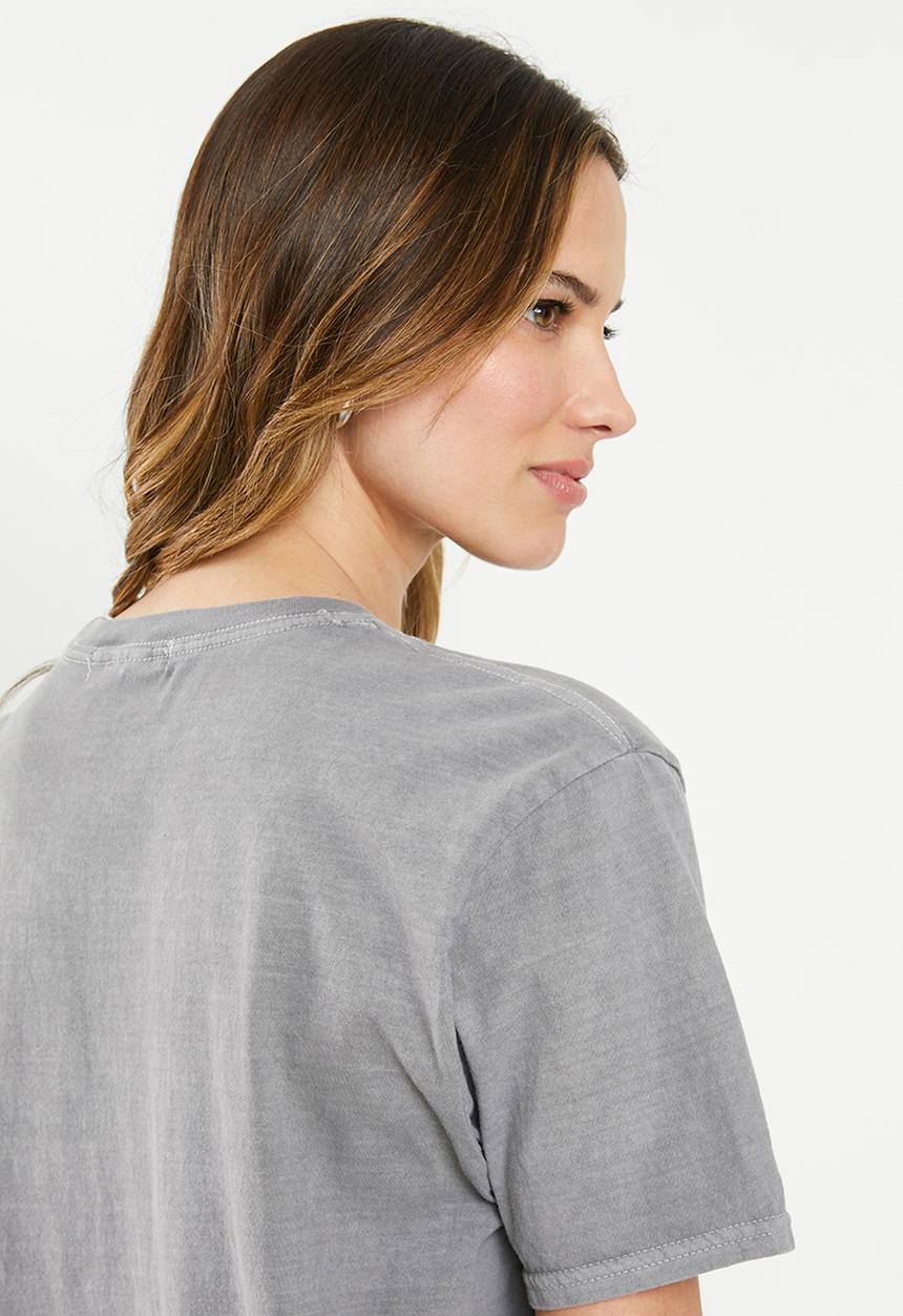 Missguided - Nashville eagle oversized  graphic T-shirt - grey