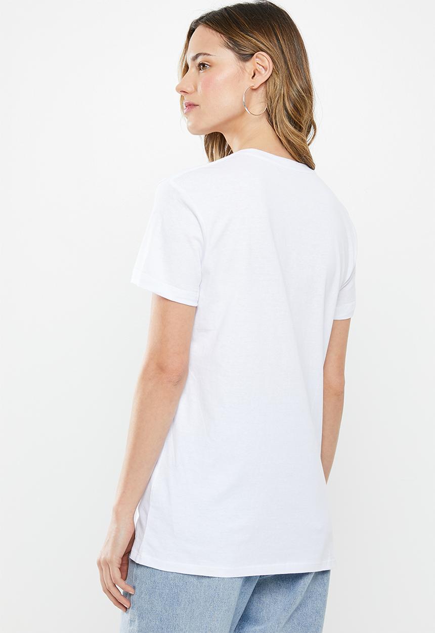 Cotton On - Classic slogan T-shirt reckless - white