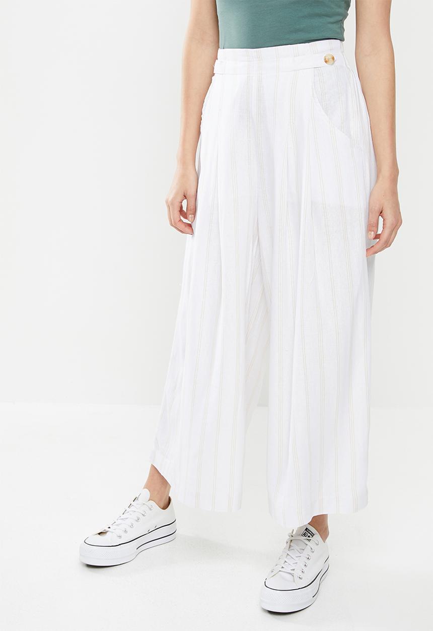 Cotton On - Luna button culotte - cream & yellow 