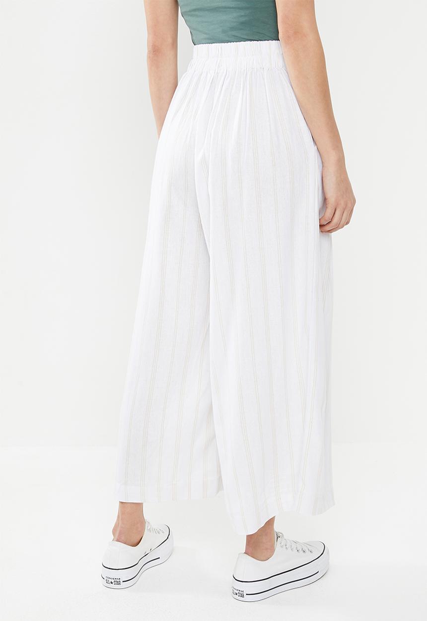 Cotton On - Luna button culotte - cream & yellow 