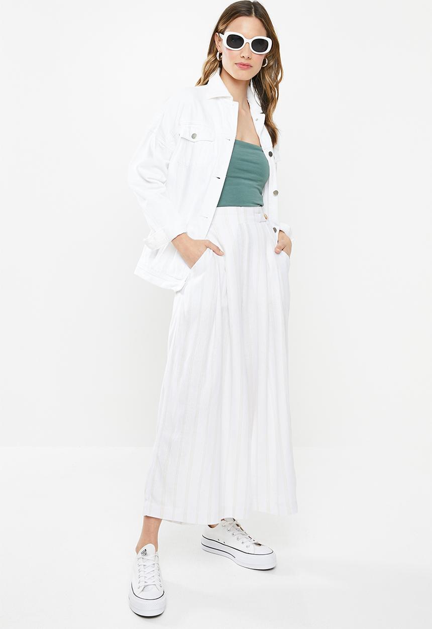 Cotton On - Luna button culotte - cream & yellow 