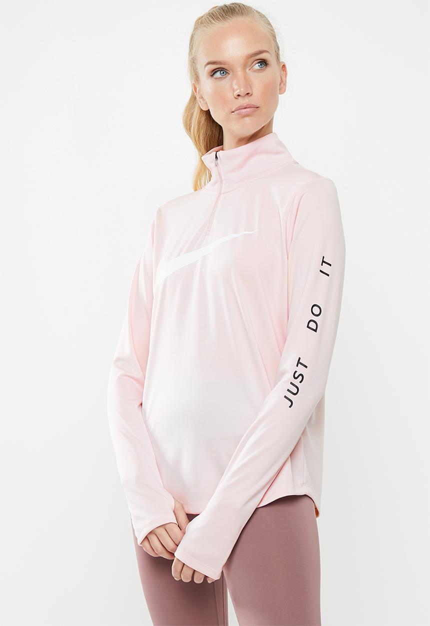 Nike - Nike swoosh midlayer running top - pink
